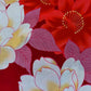 Red Yukata, Cherry blossoms with White Obi